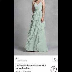 Bridesmaid Dress WHITE BY VERA WANG (dusty sage)